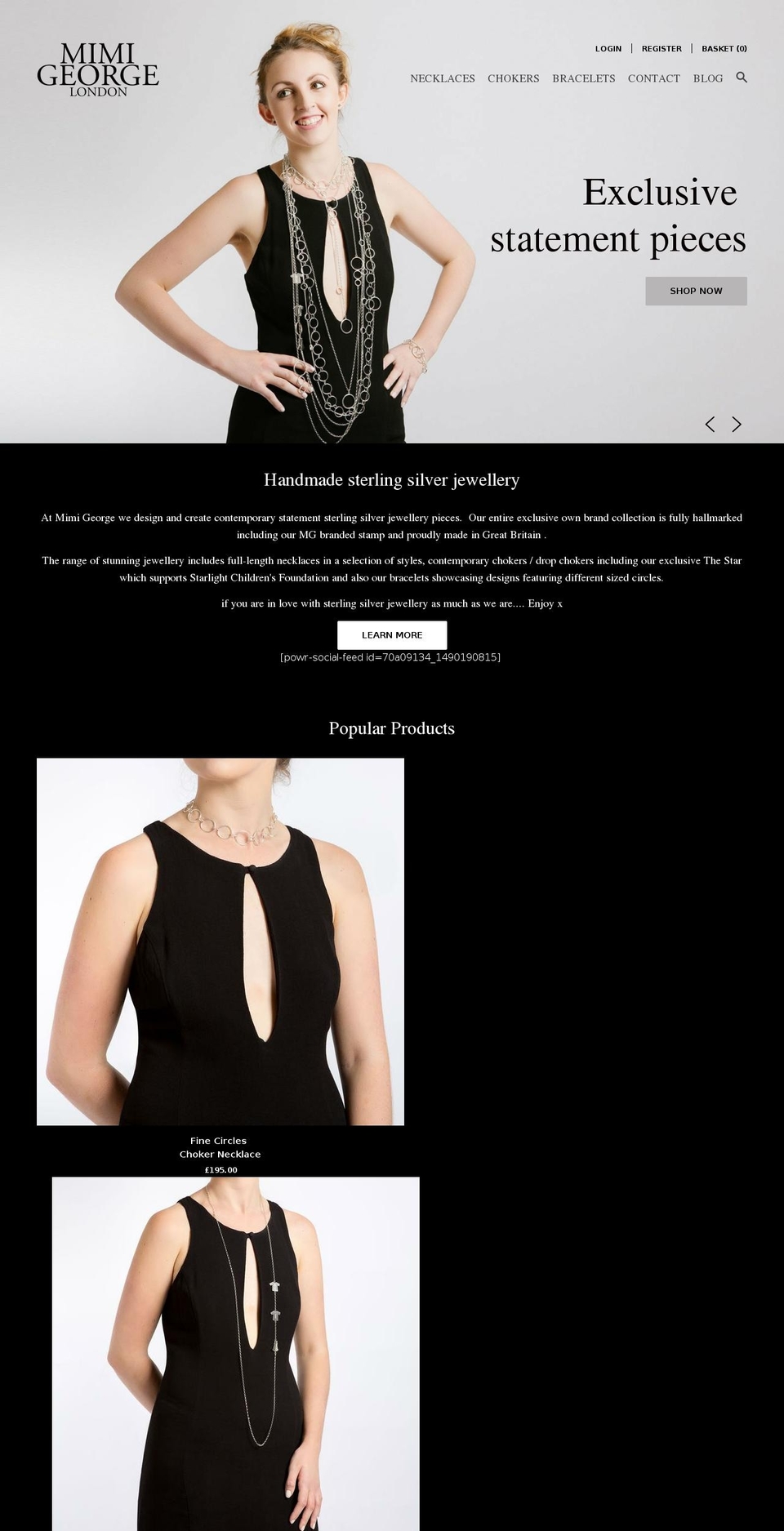 mimigeorge.com — Shopify storefront screenshot
