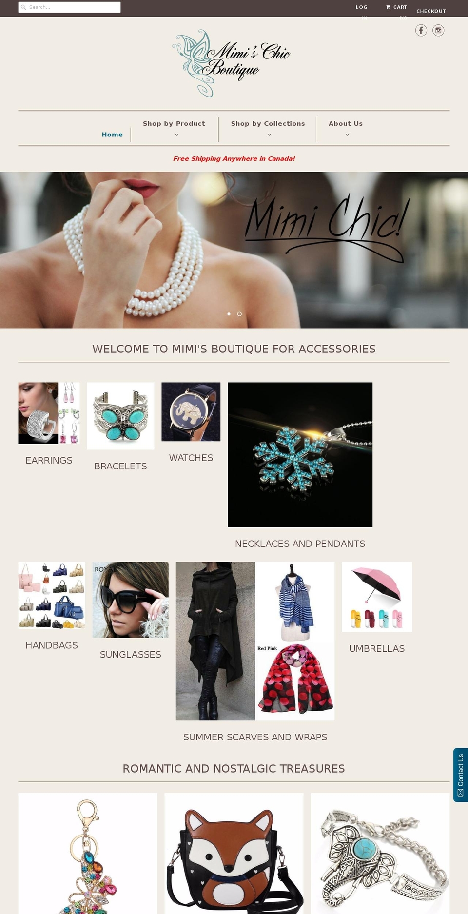 mimischicboutique.com — Shopify storefront screenshot