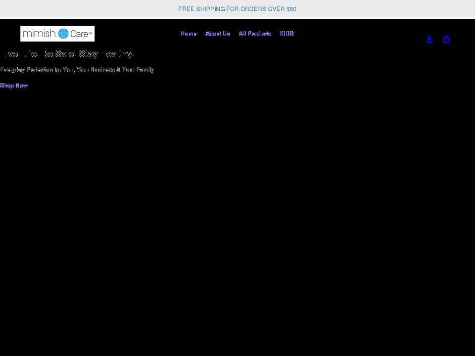 mimishcare.com shopify website screenshot