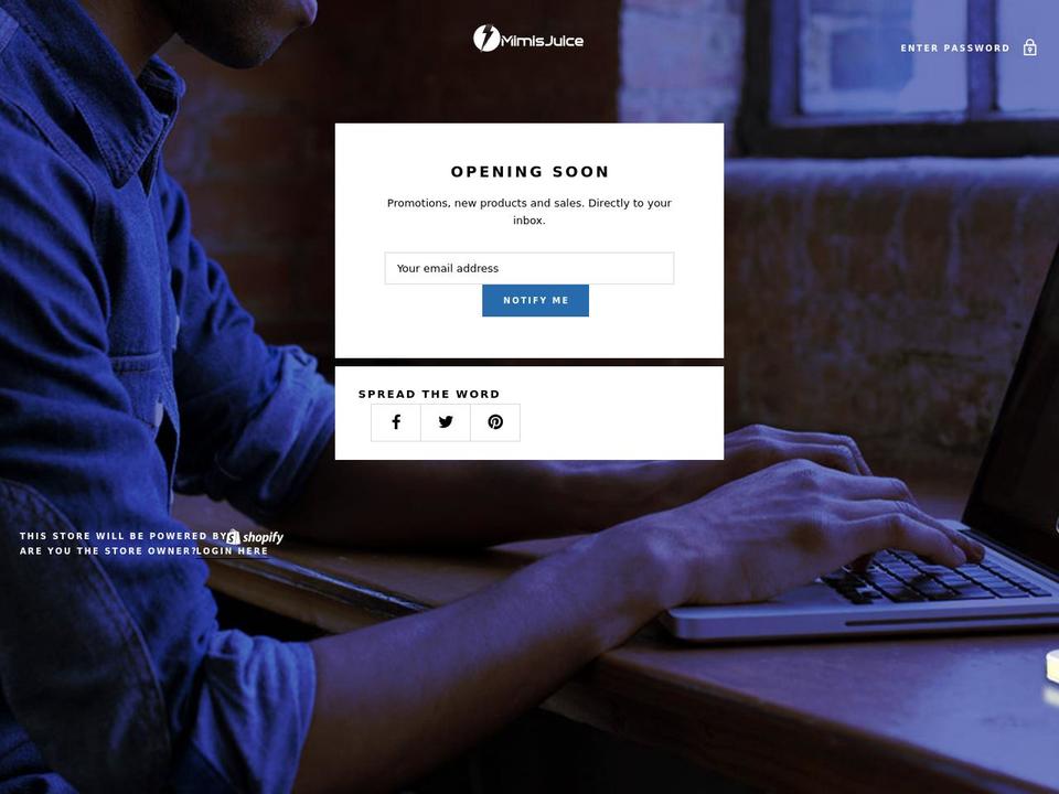 mimisjuice.com shopify website screenshot