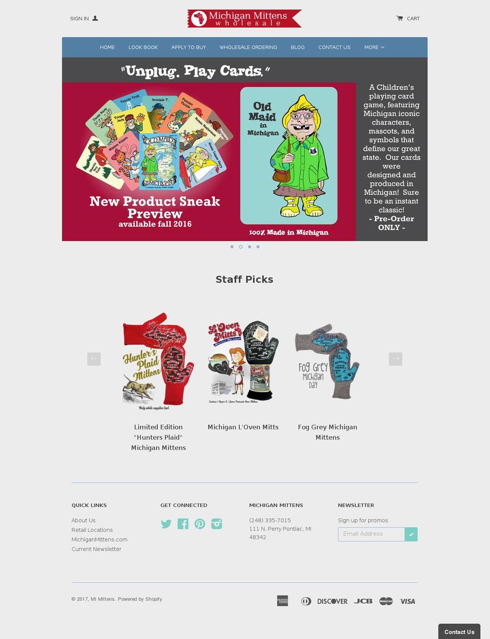 mimittens.com shopify website screenshot