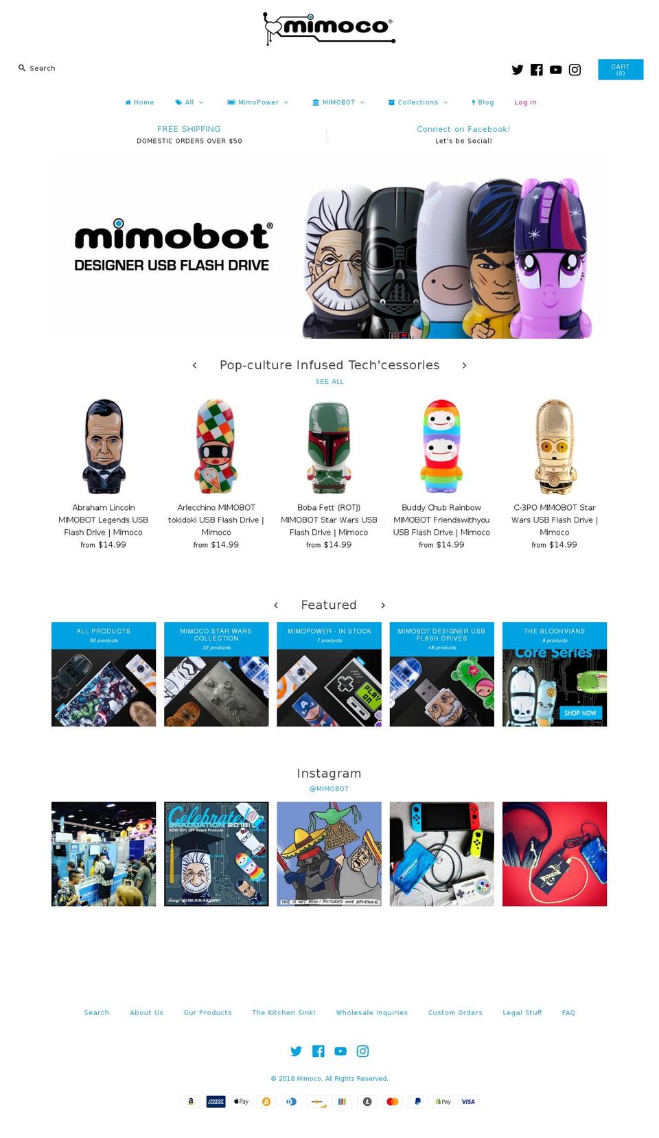 mimobot.fr shopify website screenshot