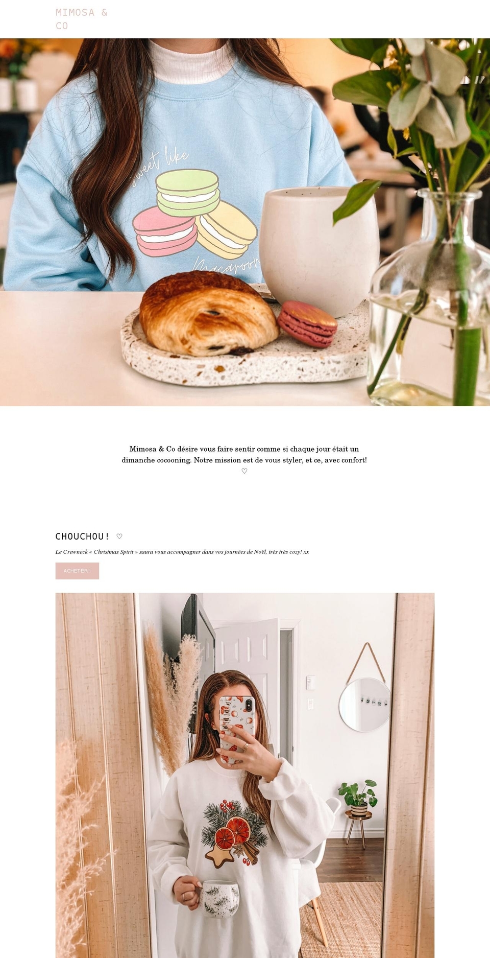 mimosa-co.com shopify website screenshot