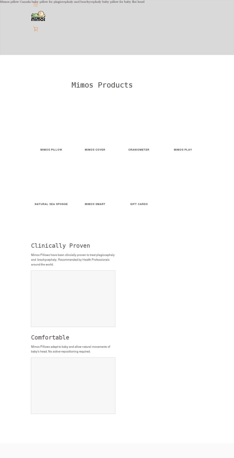 mimos-pillow-canada Shopify theme site example mimospillow.ca