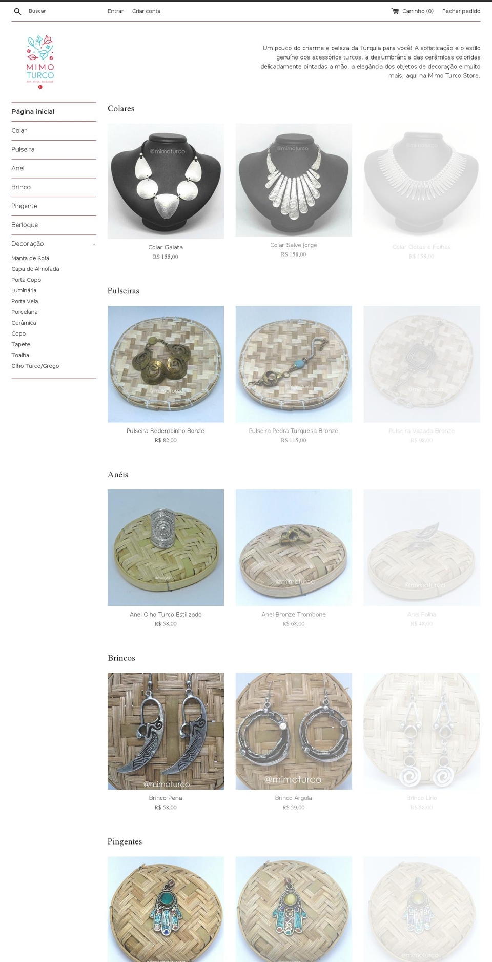 mimoturco.com — Shopify storefront screenshot