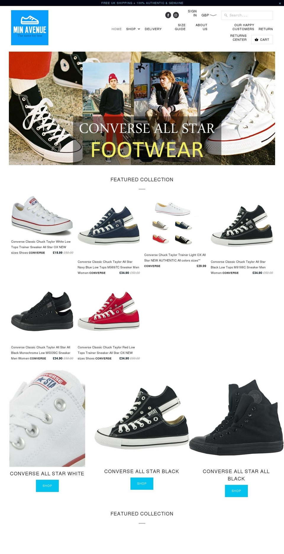 min-limited.com — Shopify storefront screenshot
