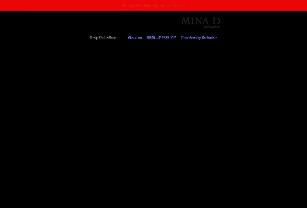 minadjewelry.com shopify website screenshot
