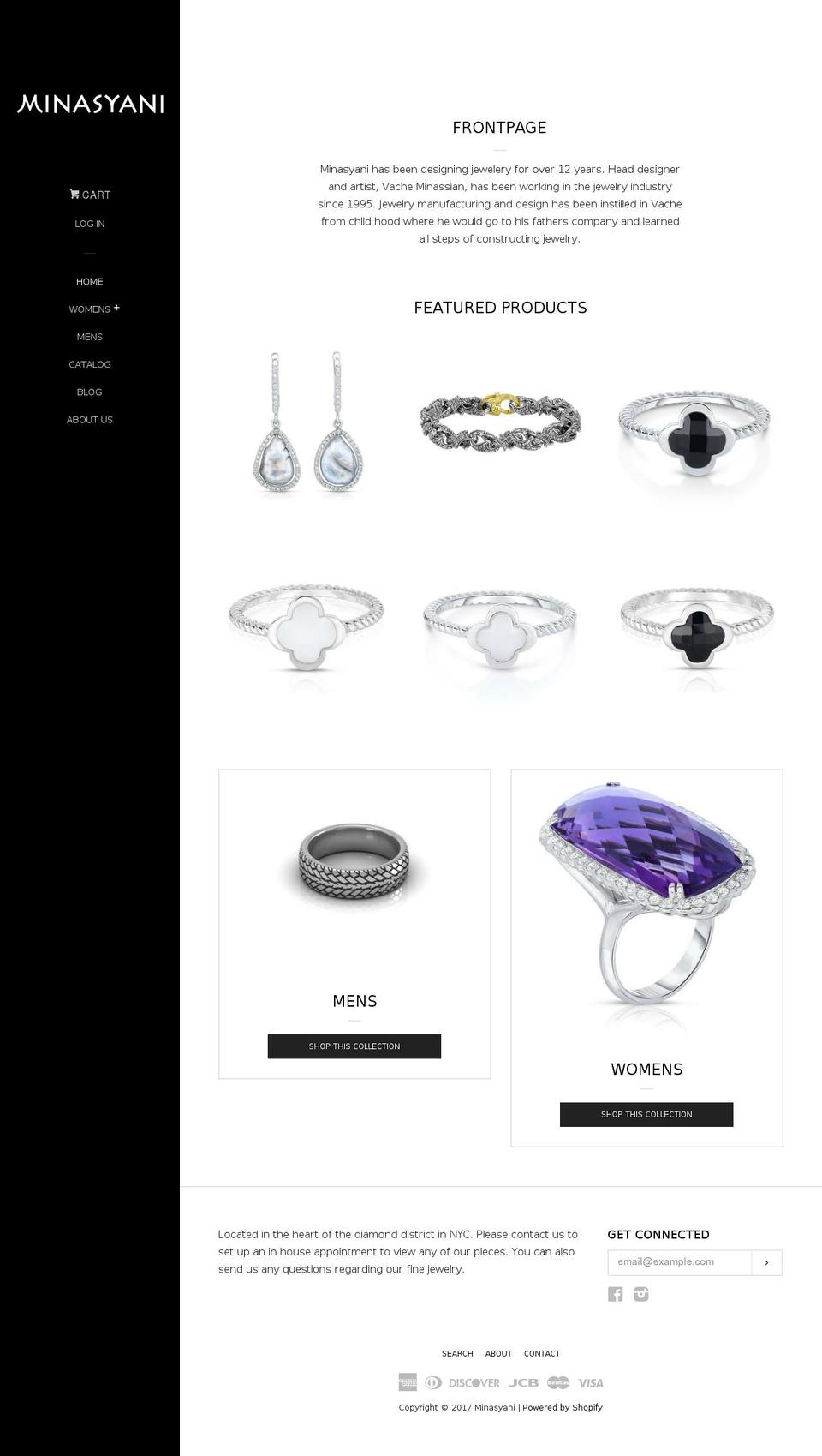 minasyani.com shopify website screenshot