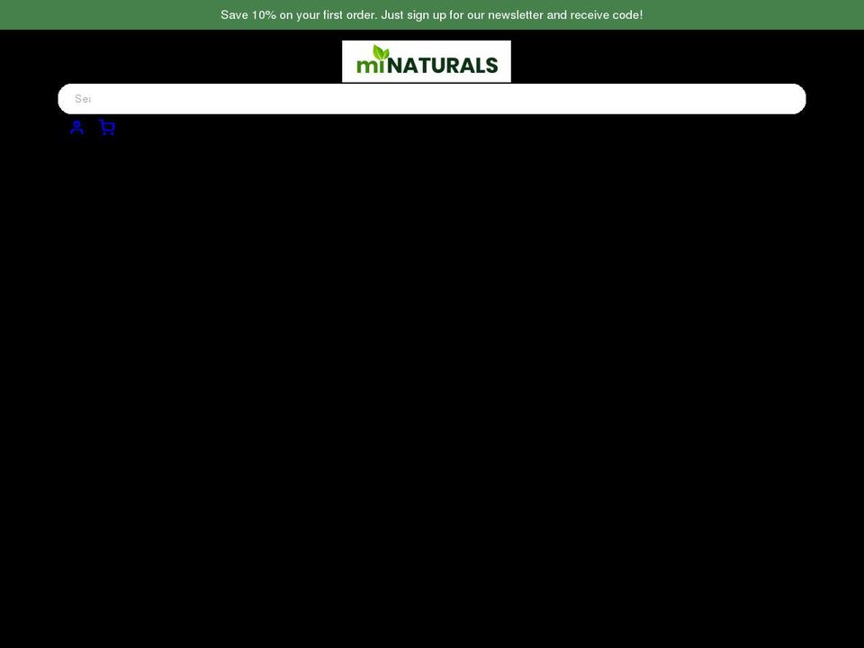 minaturalsnutrition.com shopify website screenshot