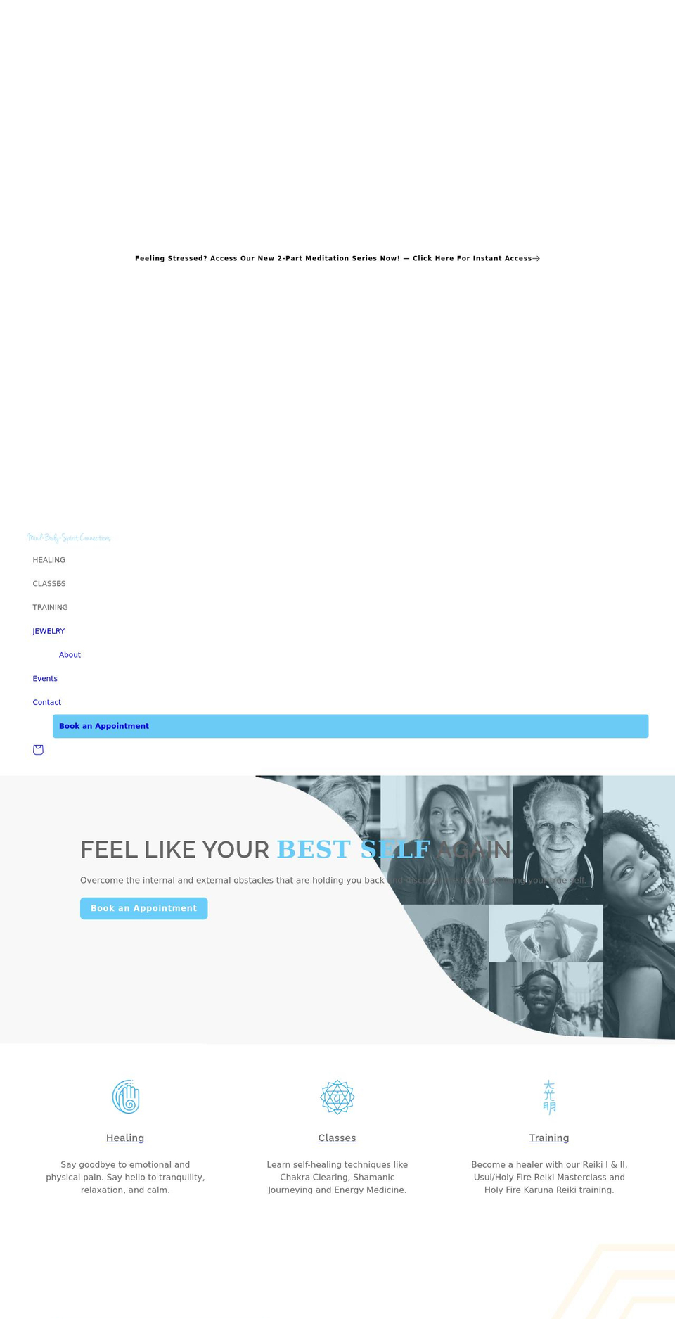 mind-body-spiritconnections.com shopify website screenshot