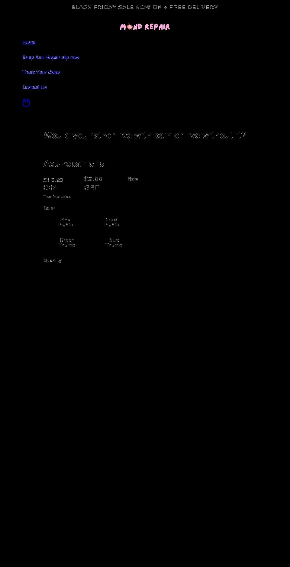 mind-repair.com shopify website screenshot