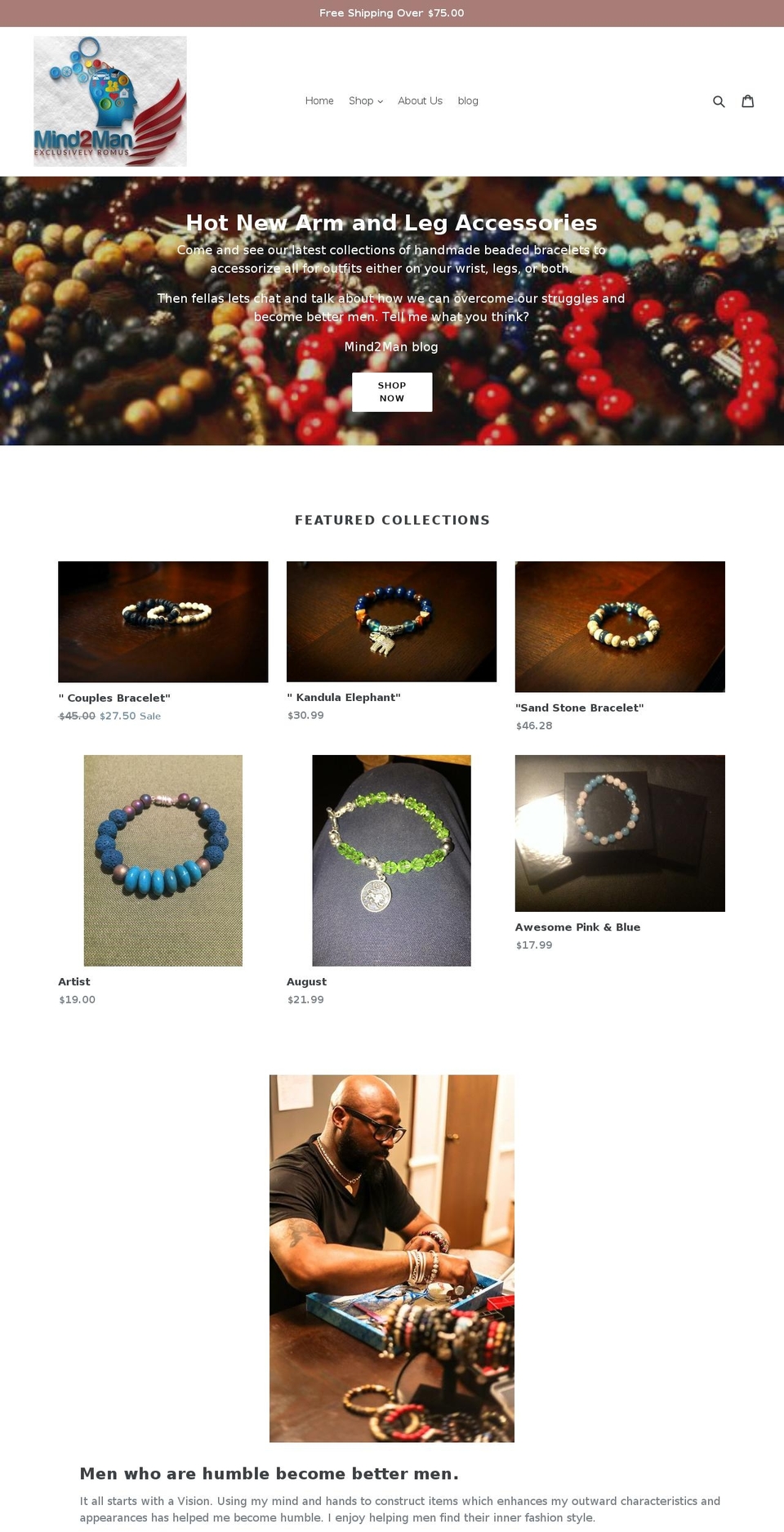 mind2man.com — Shopify storefront screenshot