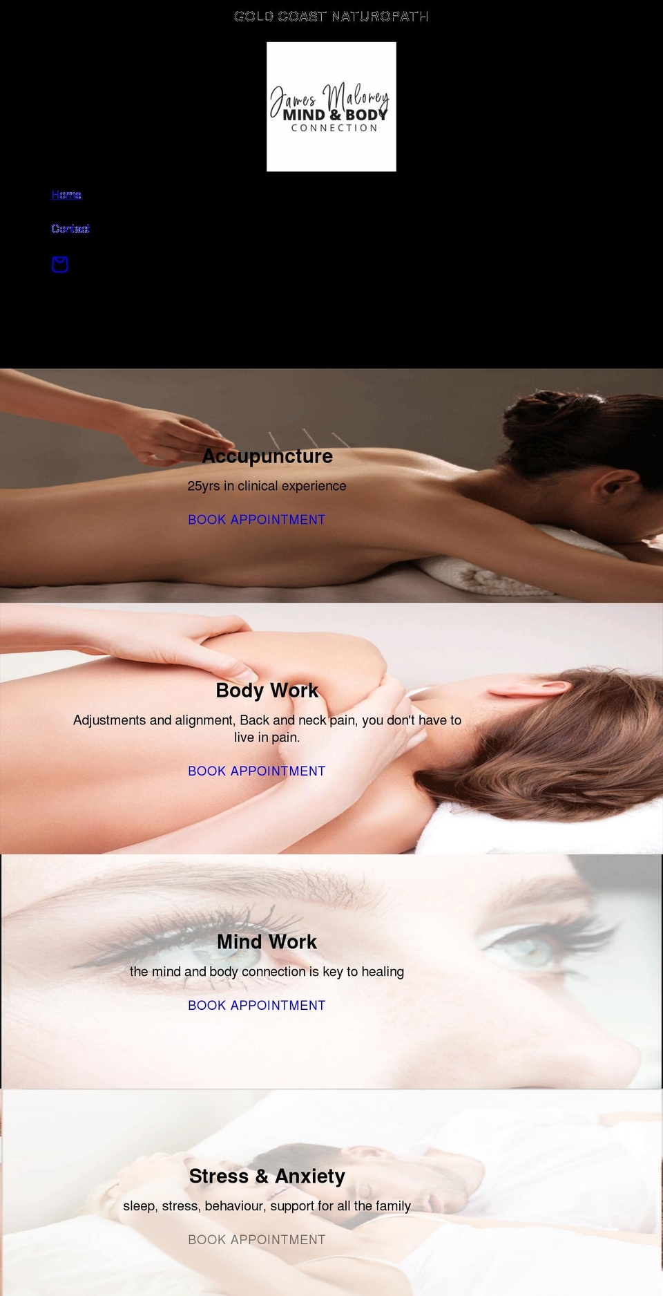 mindandbodyconnection.com.au shopify website screenshot