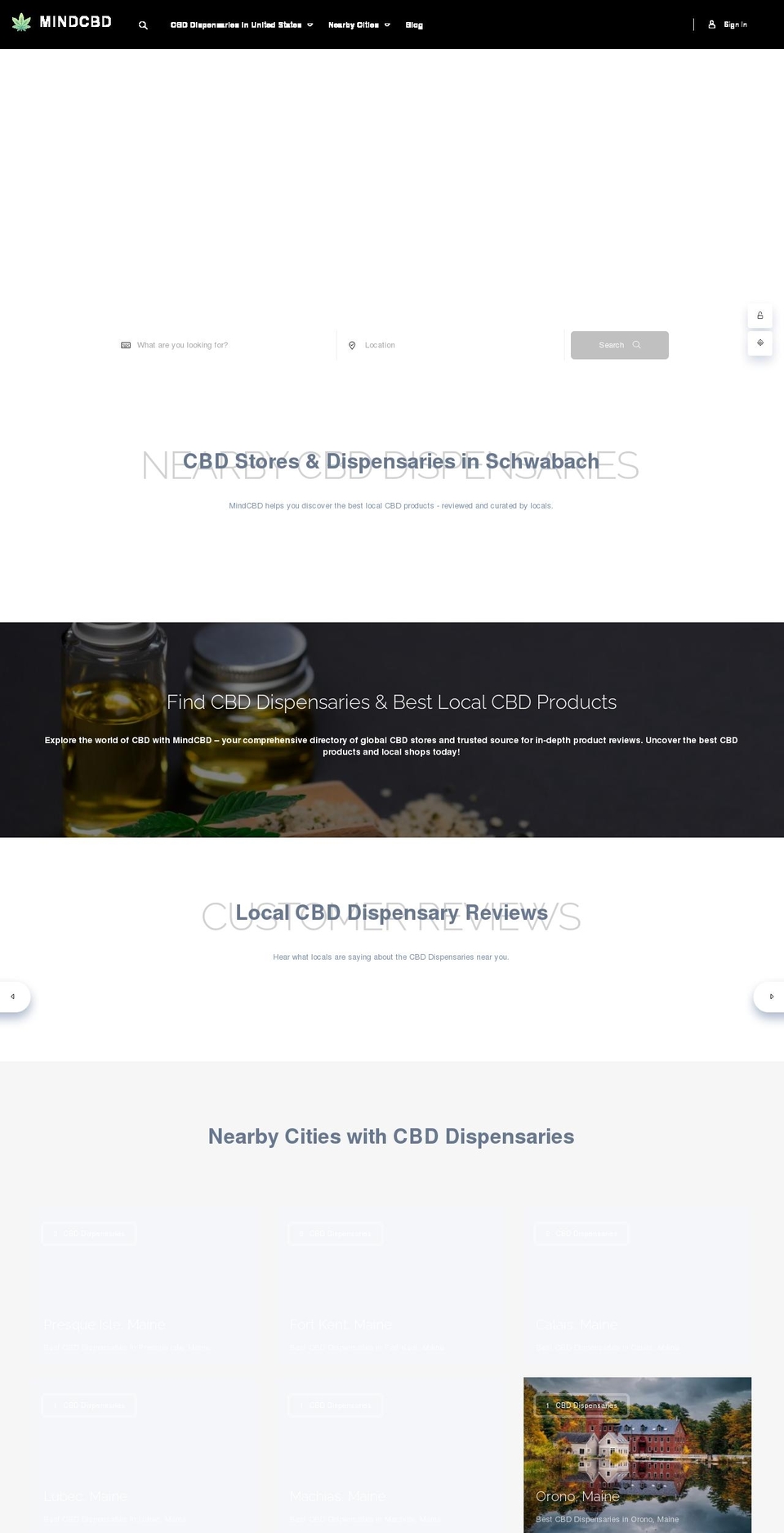 mindcbd.com — Shopify storefront screenshot