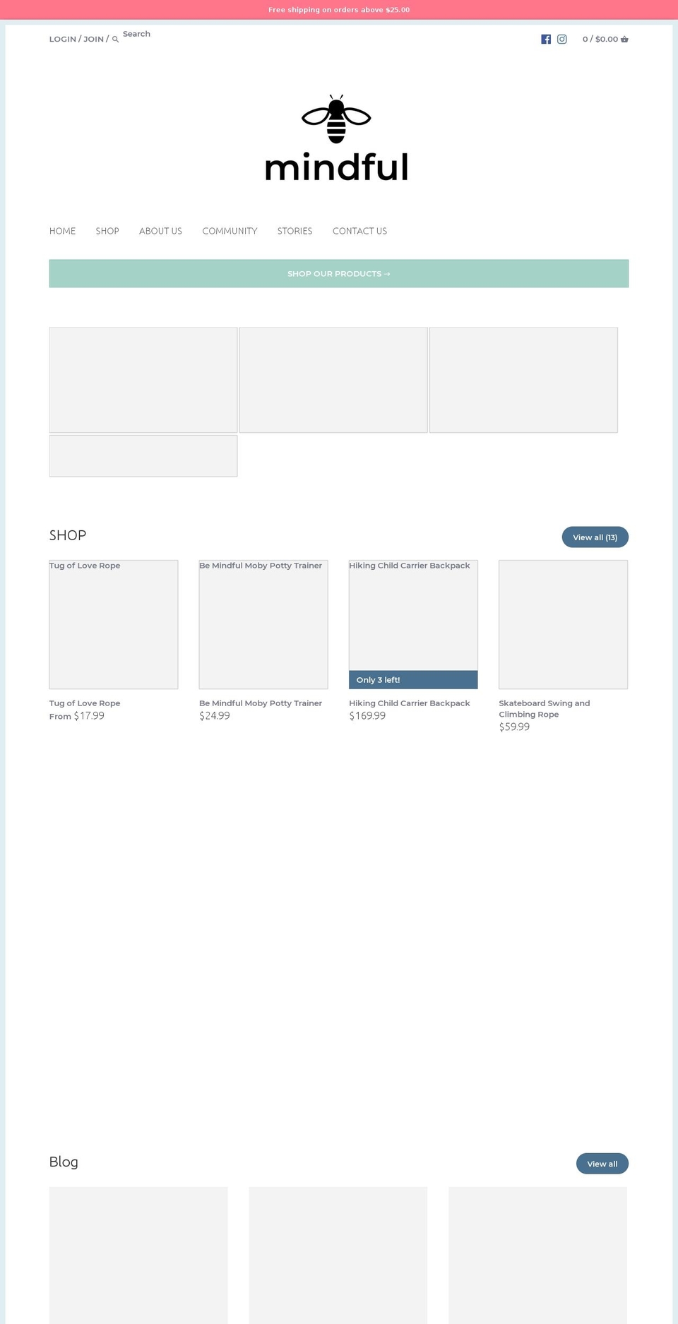 mindful-engineering.com — Shopify storefront screenshot