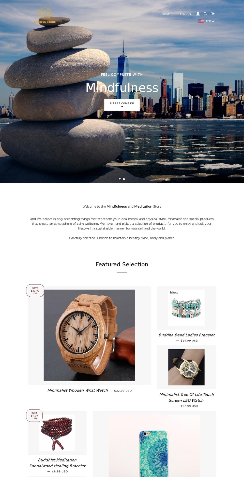 mindful-store.com — Shopify storefront screenshot