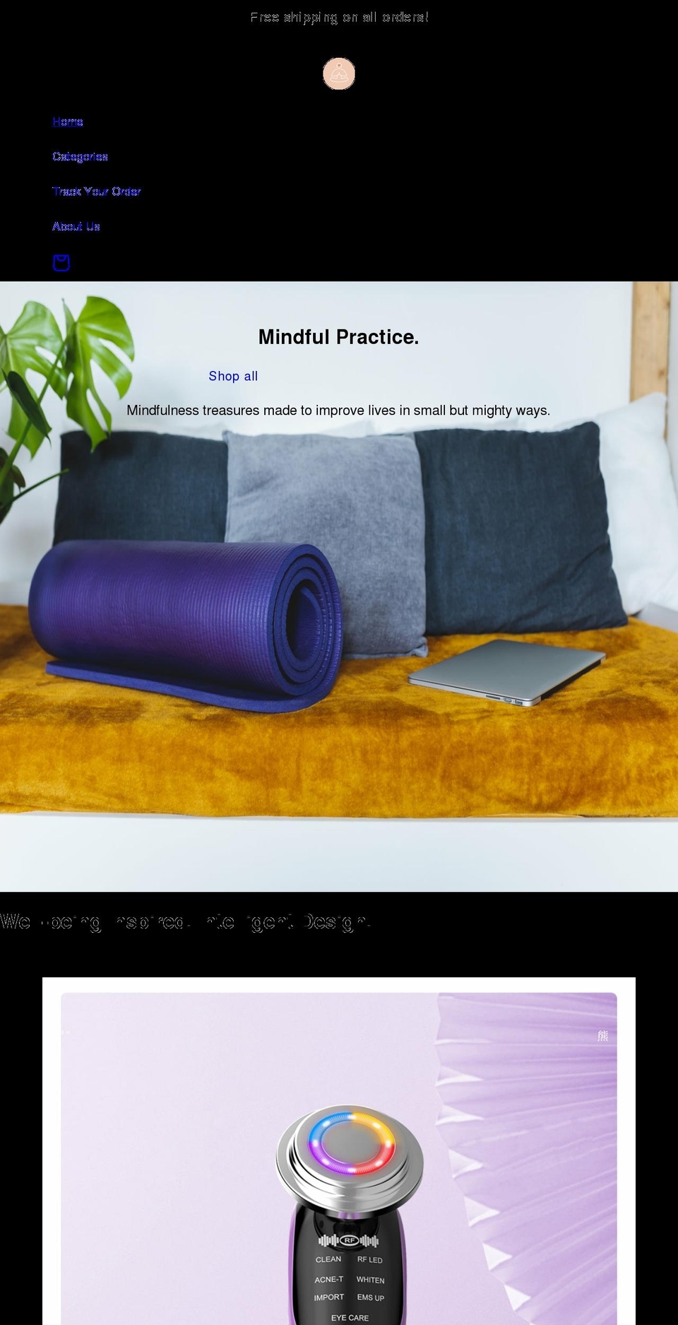 mindful-treasures.com shopify website screenshot