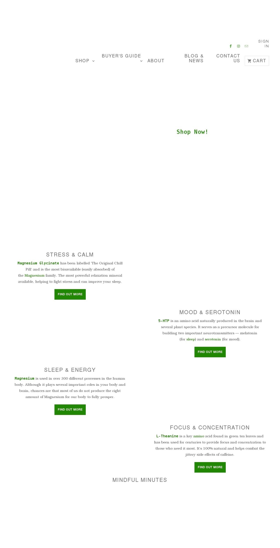 mindfulmatter.co.uk shopify website screenshot