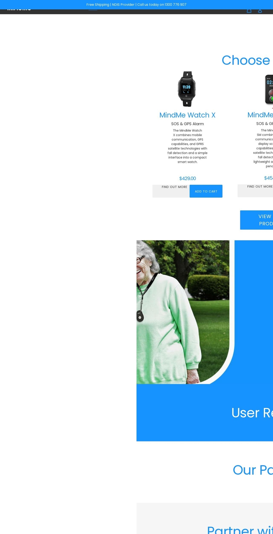 mindme.com.au shopify website screenshot