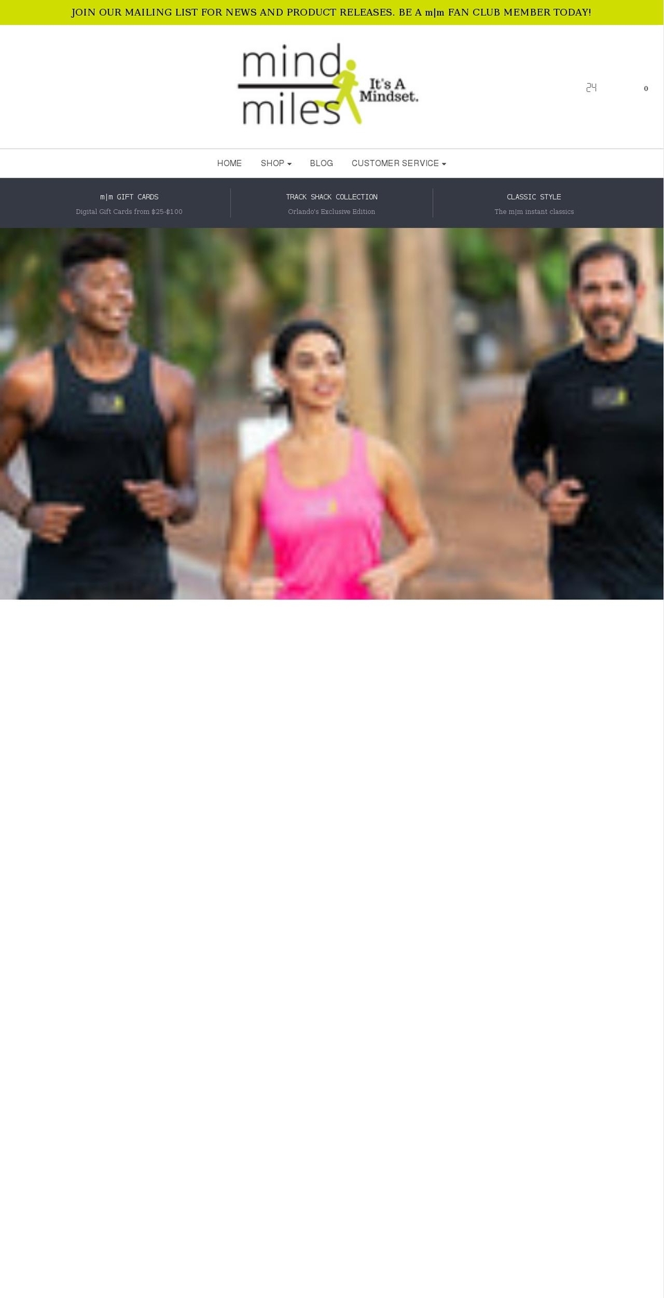 mindmilesonline.com shopify website screenshot
