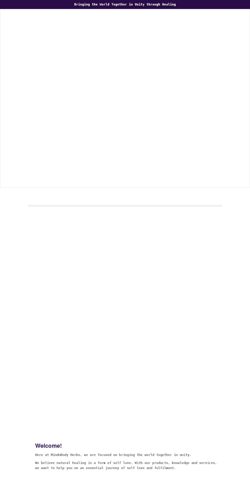 mindnbodyherbsllc.com shopify website screenshot