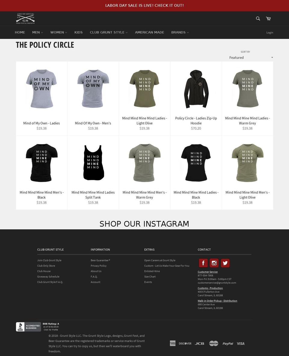 mindofmyown.org shopify website screenshot
