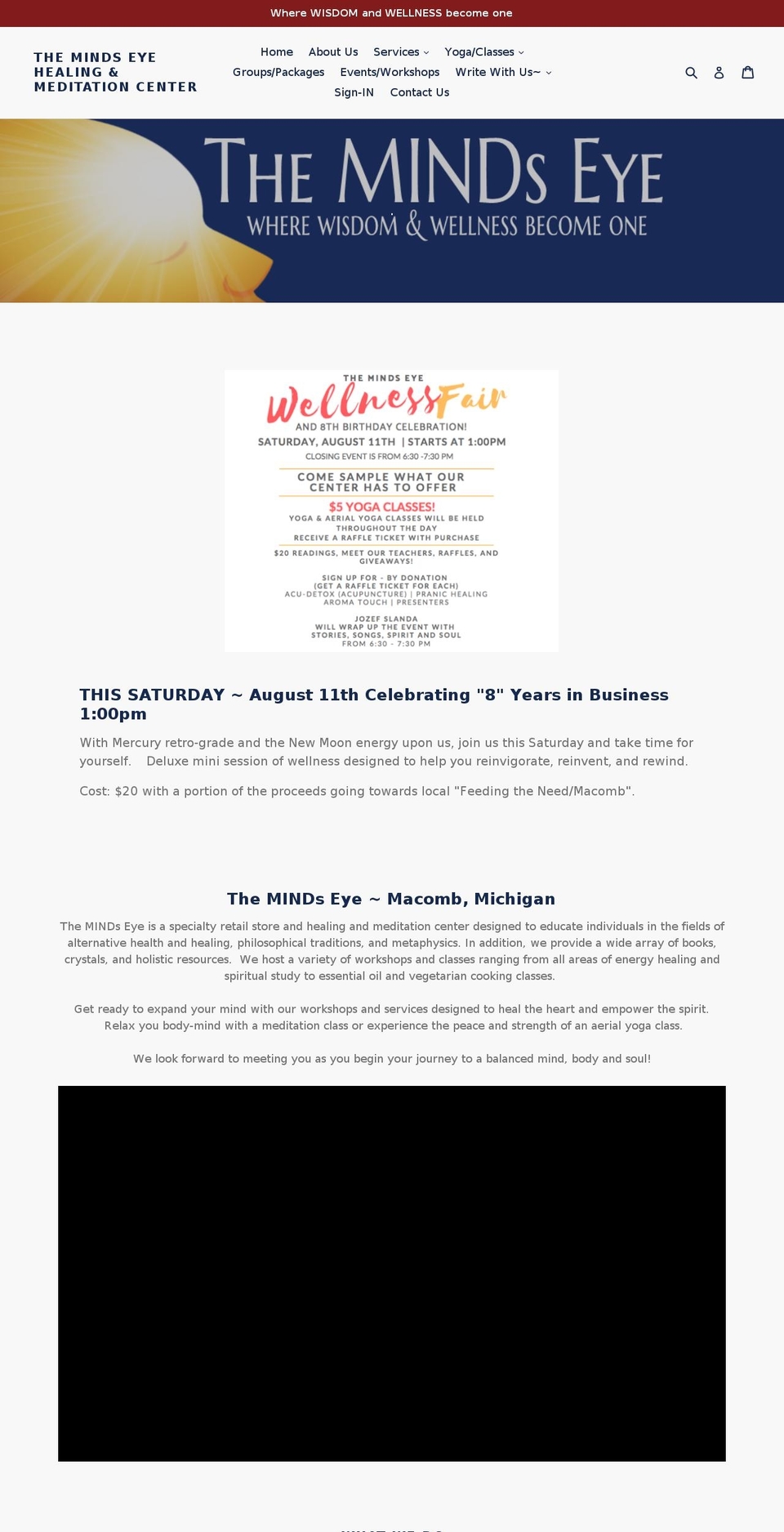 mindseyeshop.com shopify website screenshot