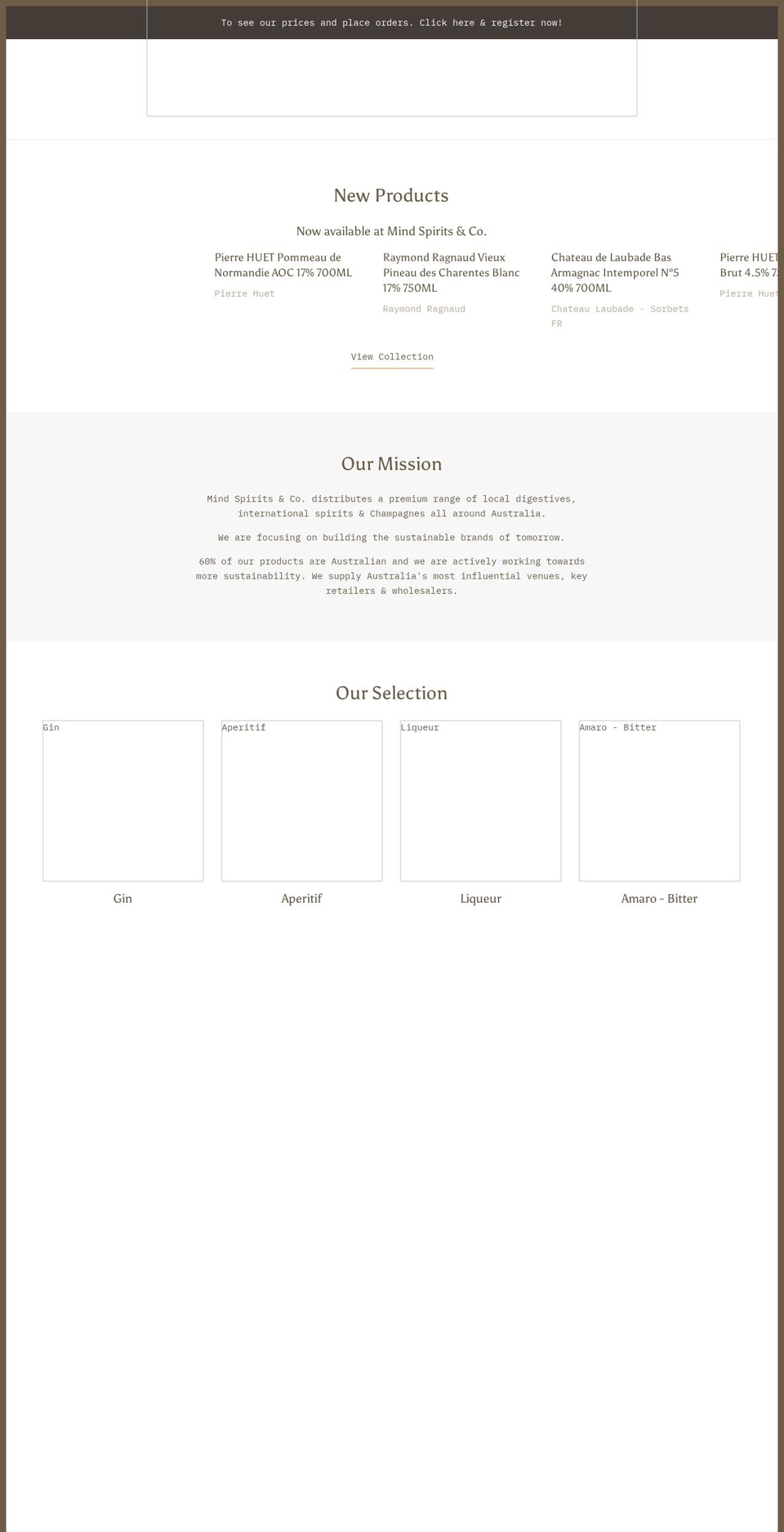 mindspirits.com.au shopify website screenshot