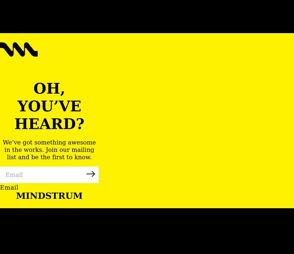 mindstrum.com shopify website screenshot