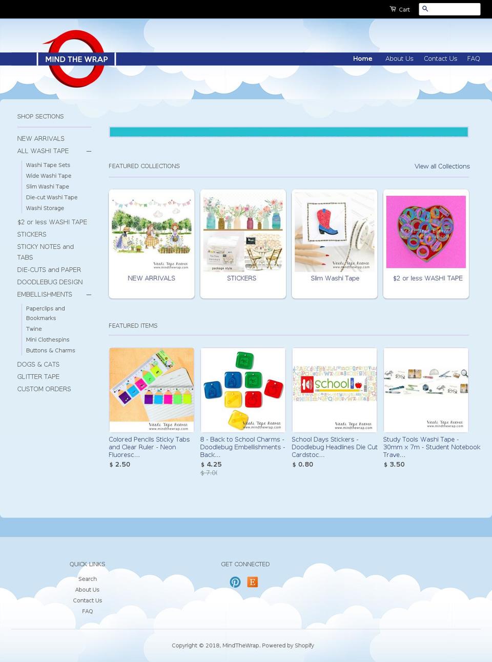 mindthewrap.com shopify website screenshot