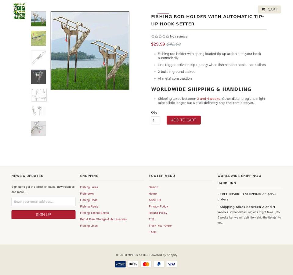 mineissobig.com — Shopify storefront screenshot