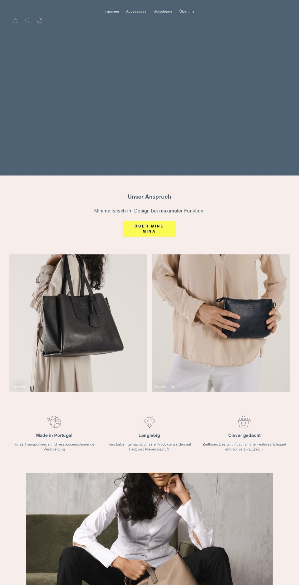 minemina.com shopify website screenshot