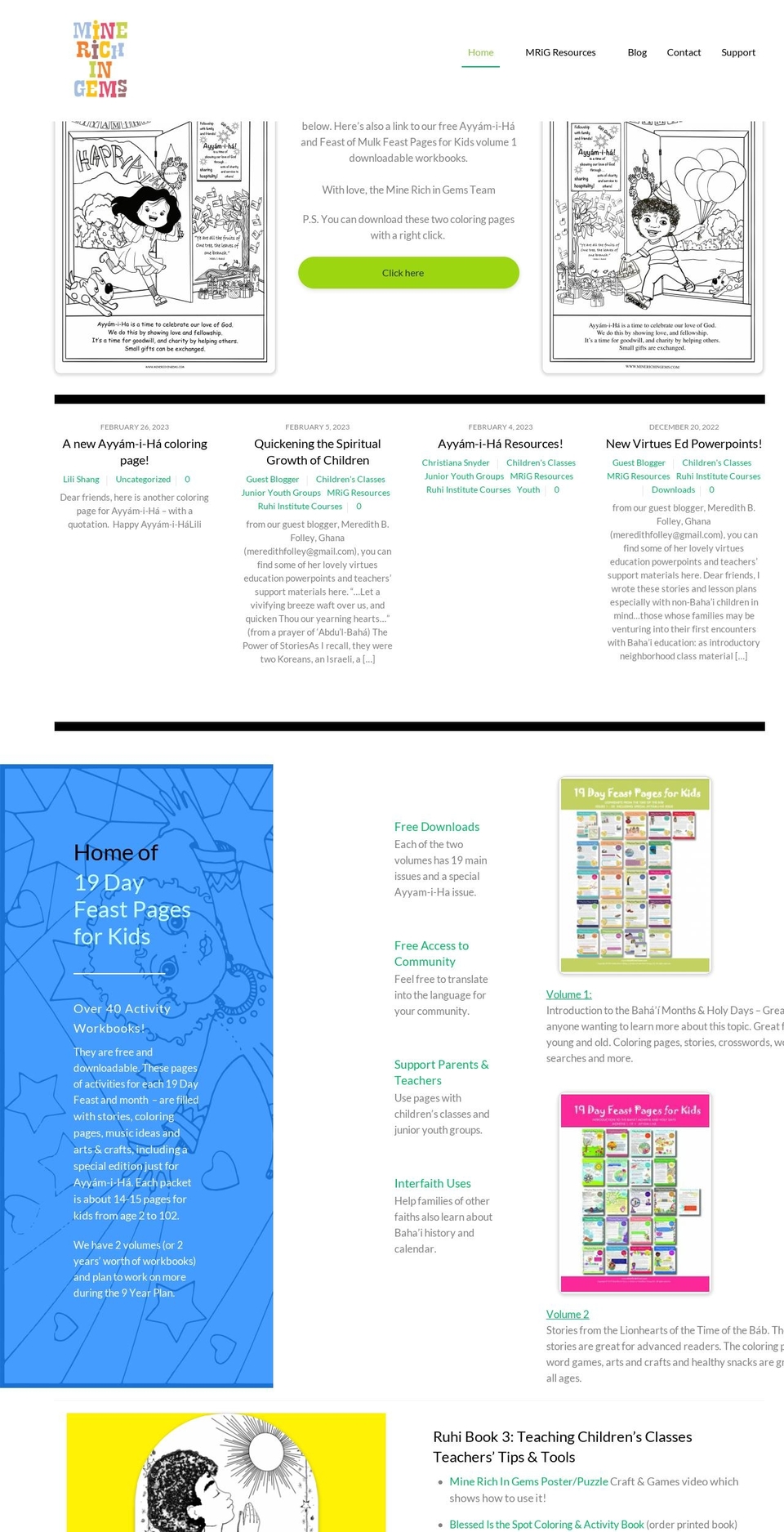 minerichingems.com — Shopify storefront screenshot
