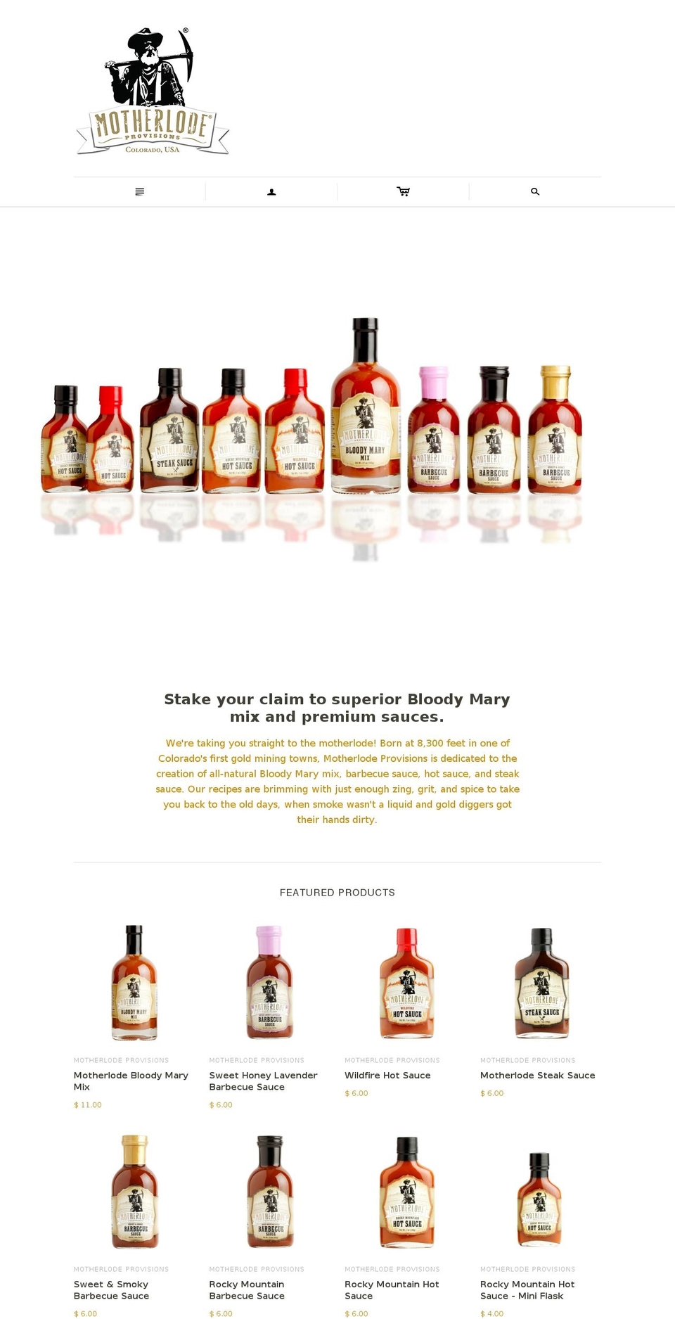 miners-pick.com shopify website screenshot