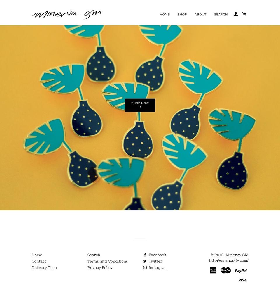 Minerva GM Shopify theme site example minervagm.com