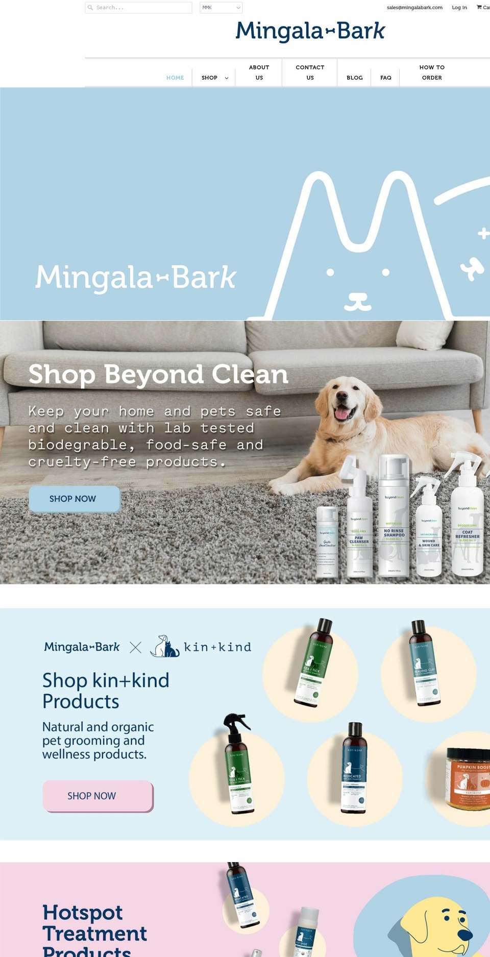 mingalabark.com shopify website screenshot