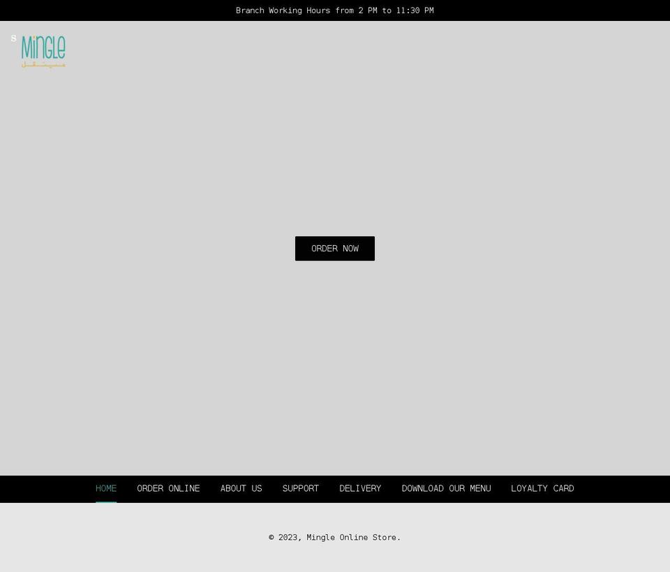 mingleksa.com shopify website screenshot