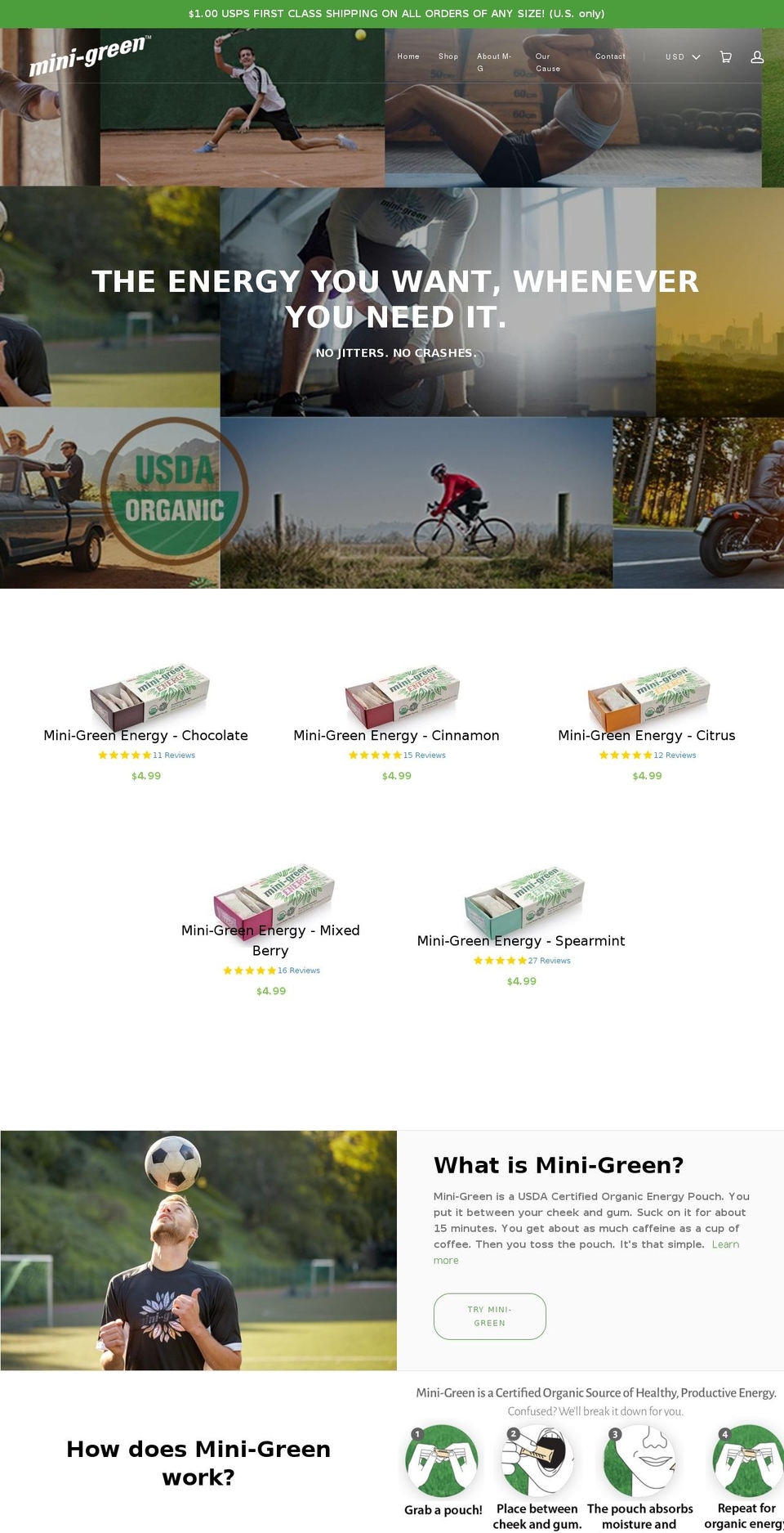 mini-green.net shopify website screenshot