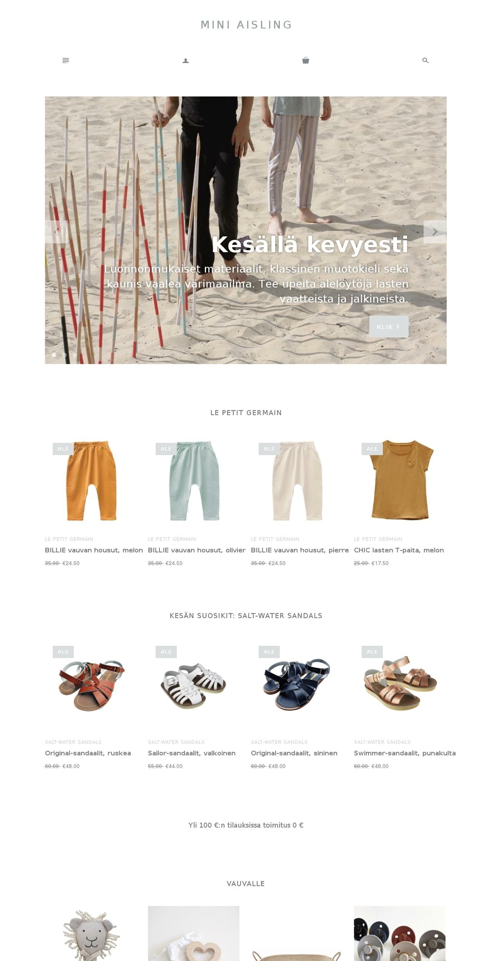 miniaisling.com shopify website screenshot