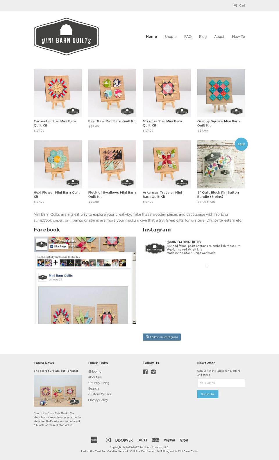 minibarnquilt.com shopify website screenshot