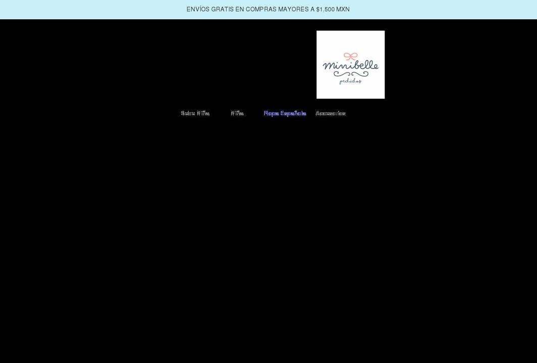 minibellepedidos.com shopify website screenshot