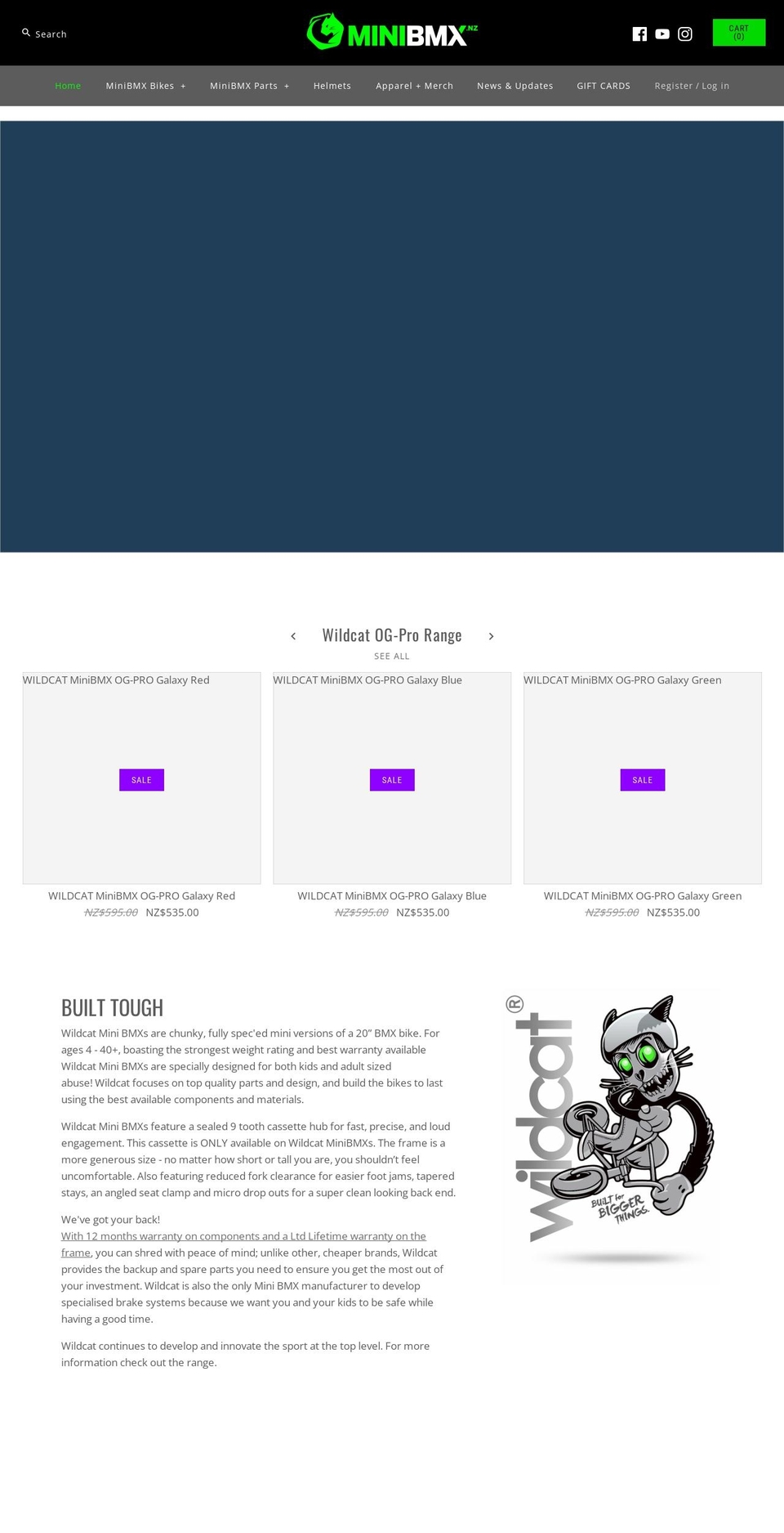 minibmx.nz shopify website screenshot