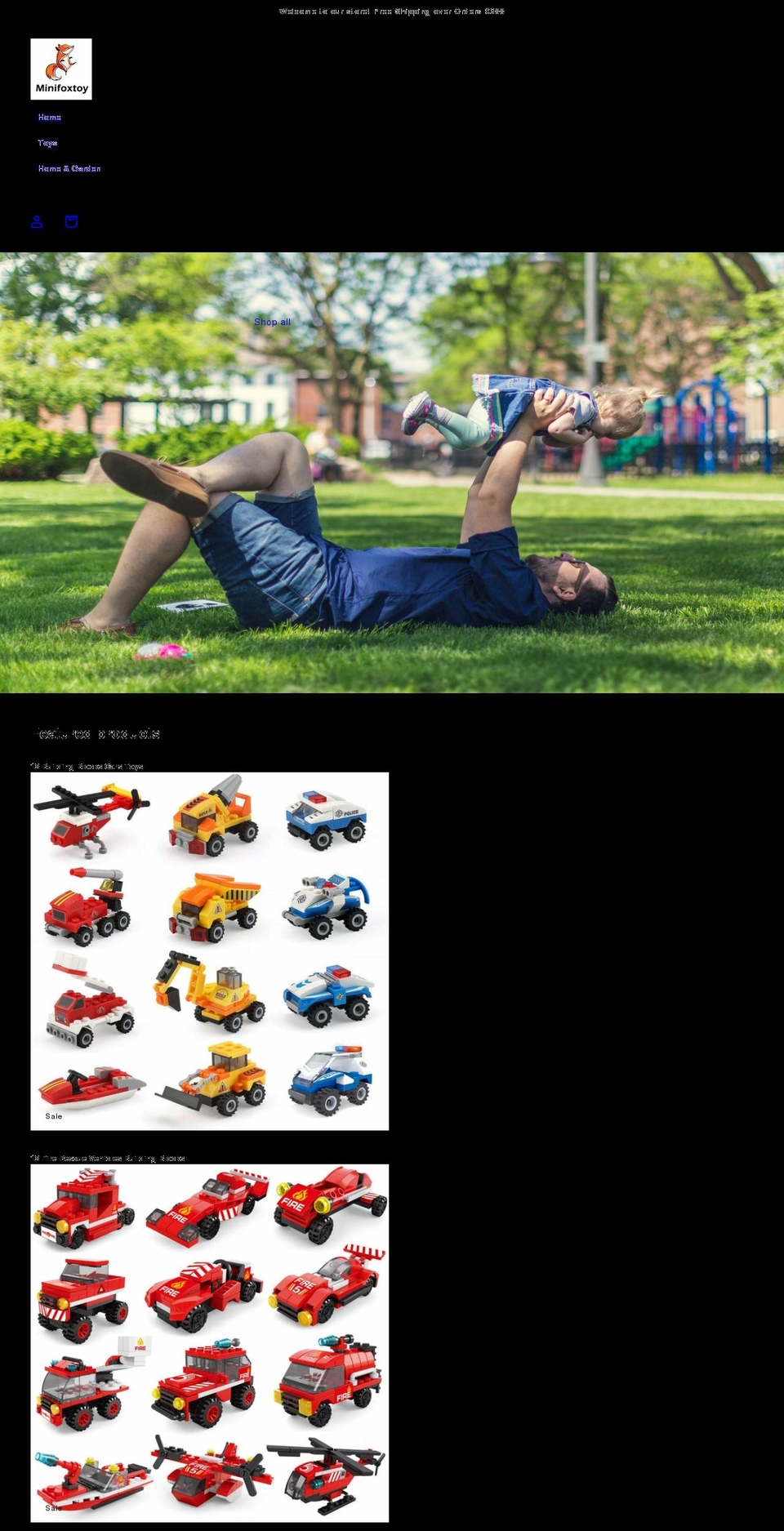 minifoxtoy.com shopify website screenshot