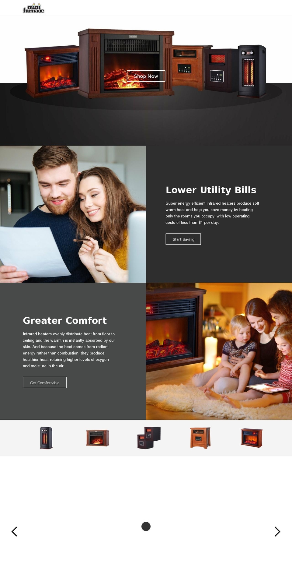 minifurnace.com shopify website screenshot