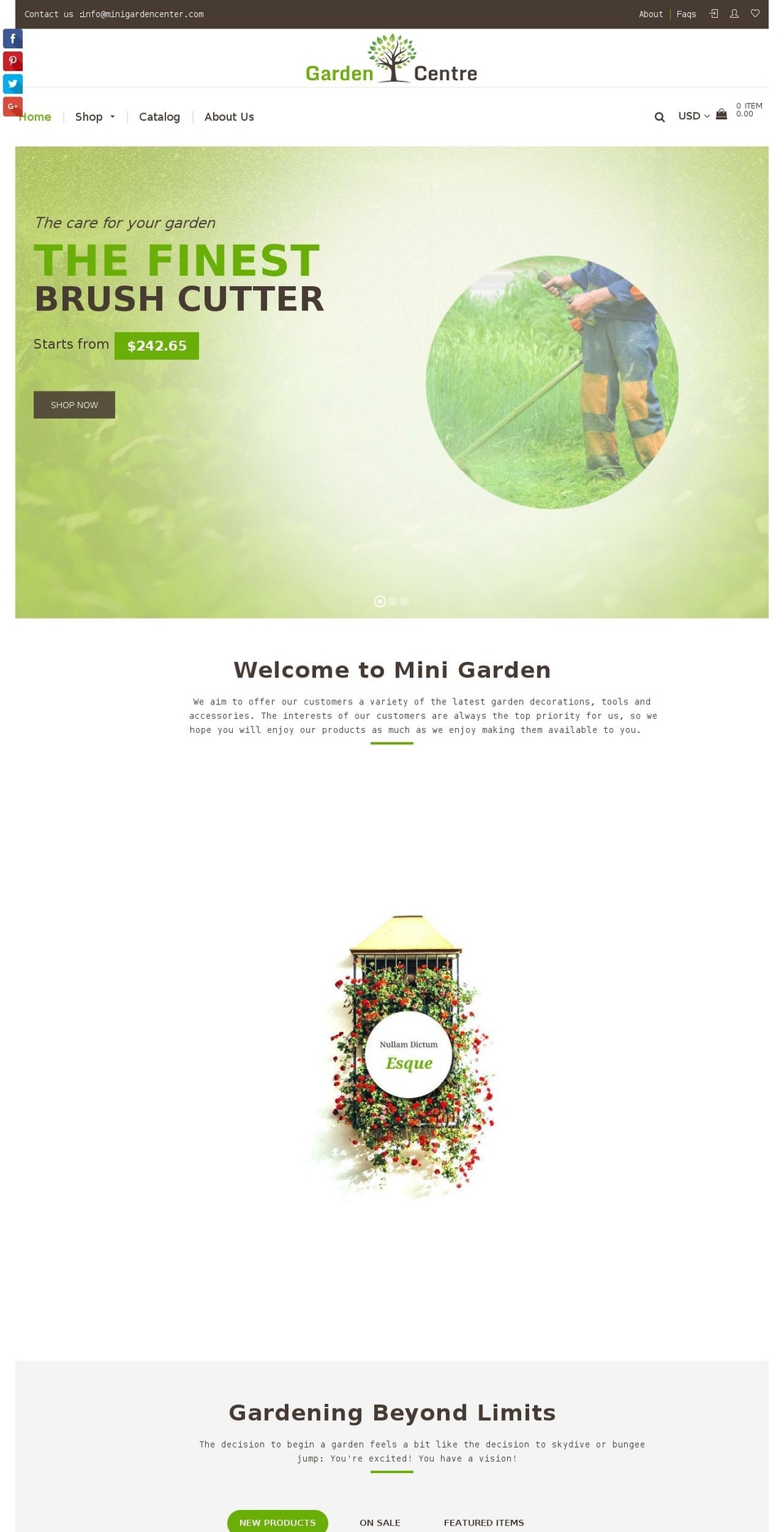 home-v1 Shopify theme site example minigardencenter.com
