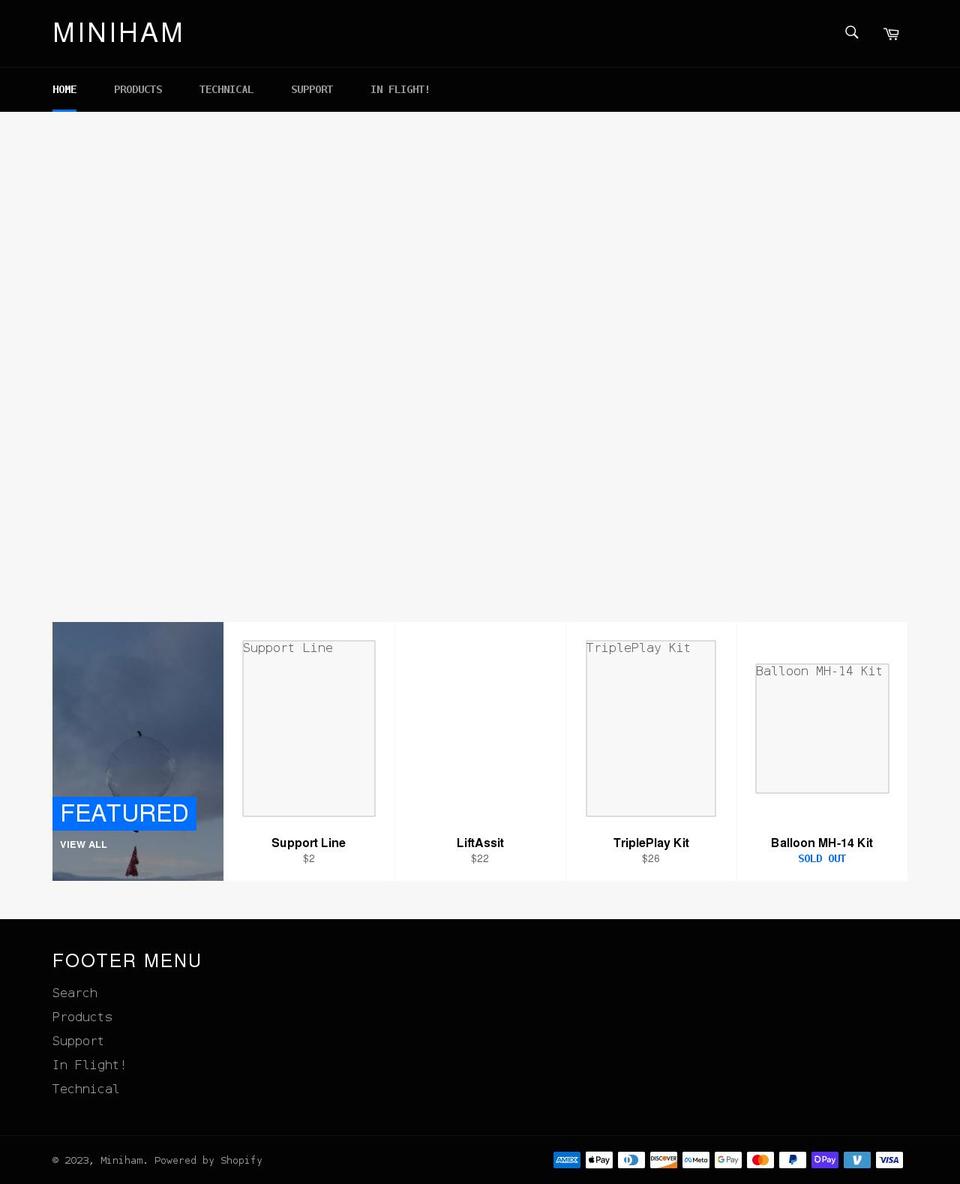 miniham.com shopify website screenshot