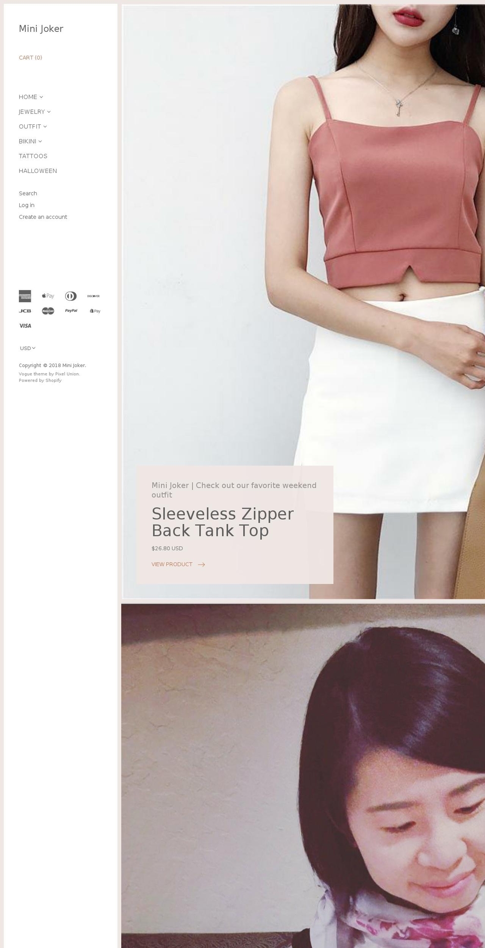 minijoker.com — Shopify storefront screenshot