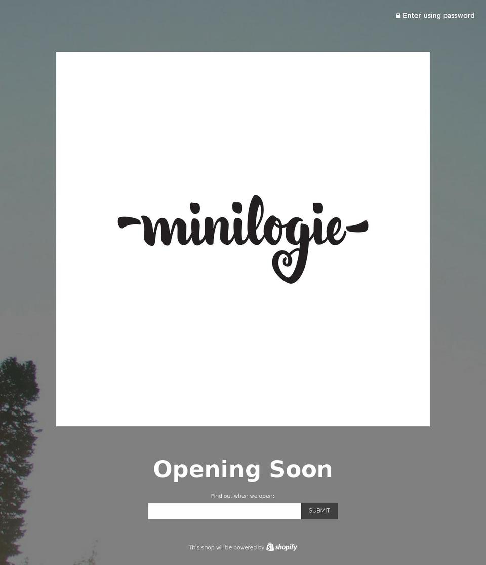 minilogie.com shopify website screenshot