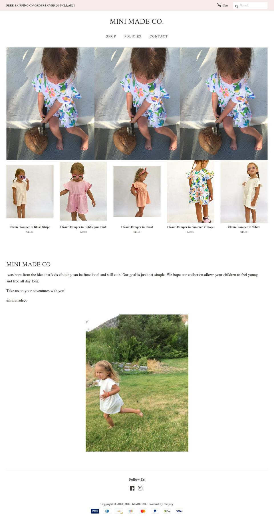 minimadeco.com — Shopify storefront screenshot