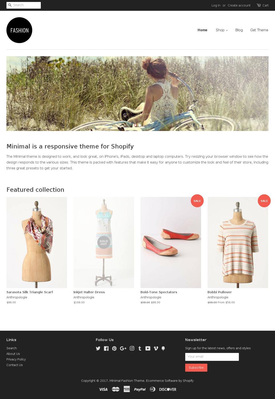 minimal-fashion.myshopify.com shopify website screenshot